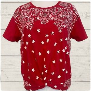 Lucky Brand Red Graphic T-Shirt
